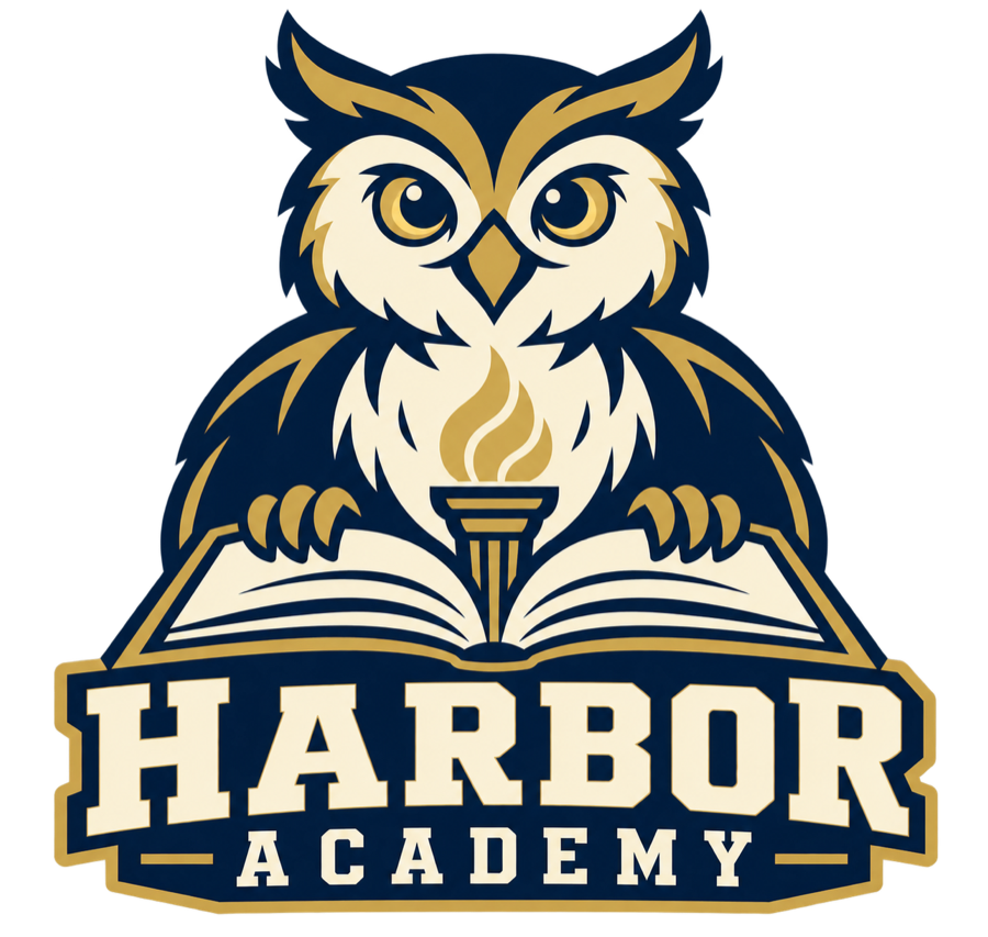HARBOR ACADEMY mascot logo