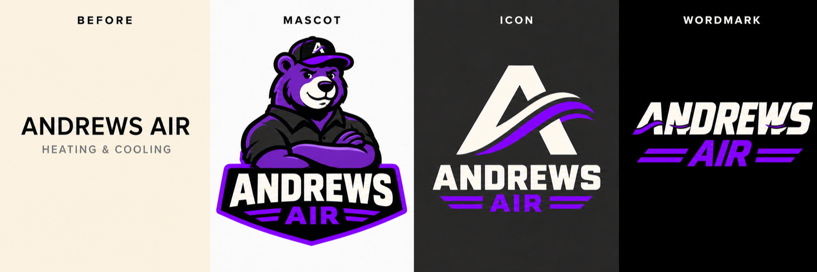 New Andrews Air mascot logo